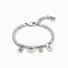Beaded bracelet with charms