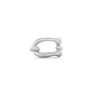 Doppelring im organischen Design aus 925er Sterlingsilber