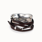 Bracelet with leather straps