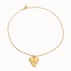 Short necklace with wing detail