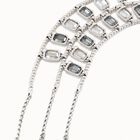 Collar ba&ntilde;ado en plata de ley con cristales facetados. Edici&oacute;n limitada