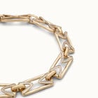 Multi strand chain necklace with topaz