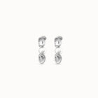 Drop earrings with a central pearl