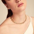 Collar ba&ntilde;ado en oro 18k con eslabones peque&ntilde;os