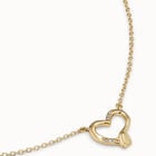 Chain pendant necklace  with heart