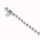 Catenina lunga a sfere placcata argento Sterling.