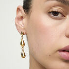 Linked Teardrop Drop Earrings