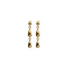 Linked Teardrop Drop Earrings