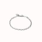 Mid-sized link charm chain bracelet