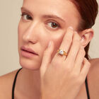 Double white zirconia ring