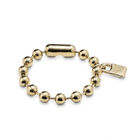 Beaded bracelet with a padlock charm