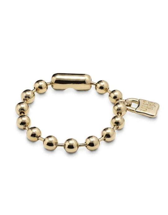 Pulsera de bolas ba&ntilde;ada en oro de 18k