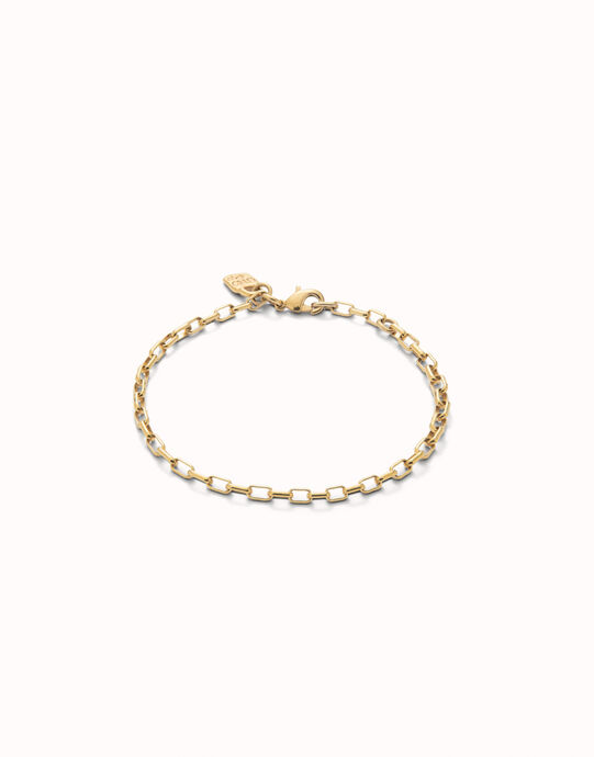Mid-sized link charm chain bracelet