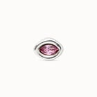 Piercing with pink crystal