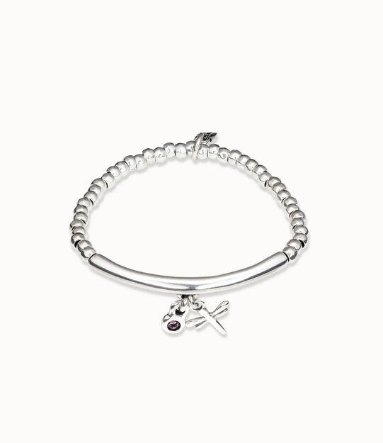 Pulsera bañada en plata de ley