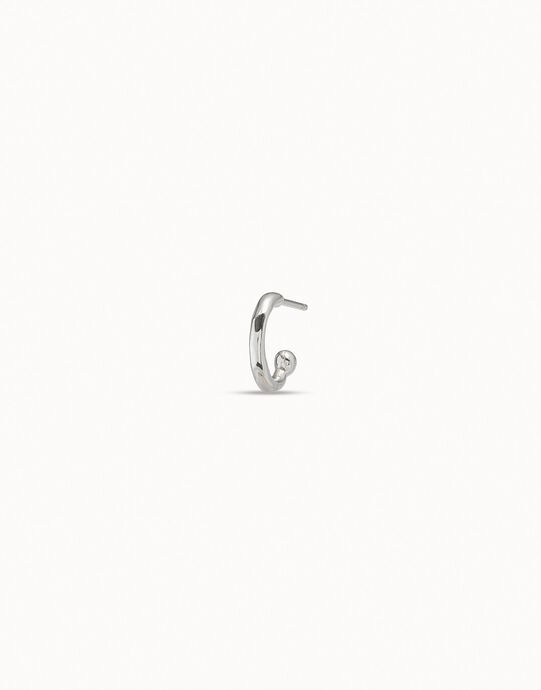 Piercing ba&ntilde;ado en plata de ley de aro