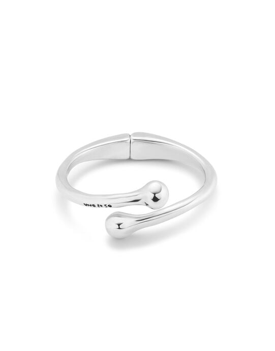 Pulsera ba&ntilde;ada en plata con muelle interior