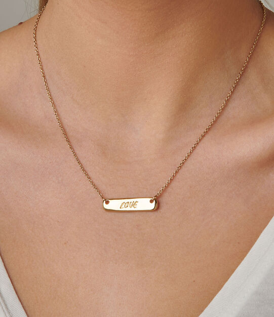 Dame amor Necklace, Golden, large