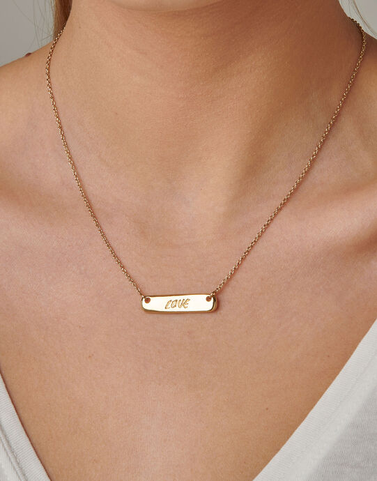 Colgante Dame amor, Dorado, large