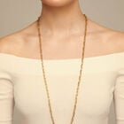 Long link chain charm necklace