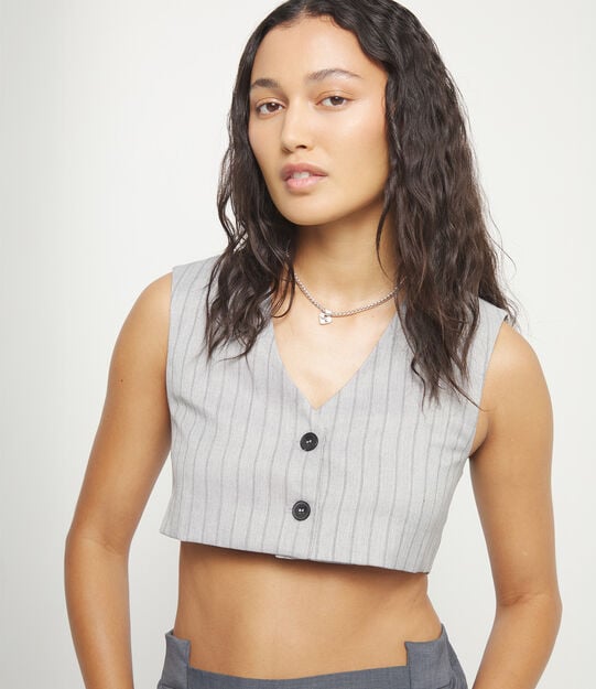 Necklace with small heart detail, Silver, large