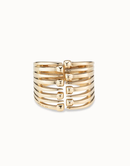 Bangle bracelet with multiple nail heads
