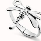 Bangle bracelet with a dragonfly