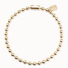 Short beaded necklace with padlock