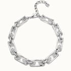 Multi strand chain necklace with topaz