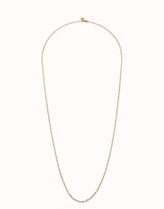 Long link chain necklace