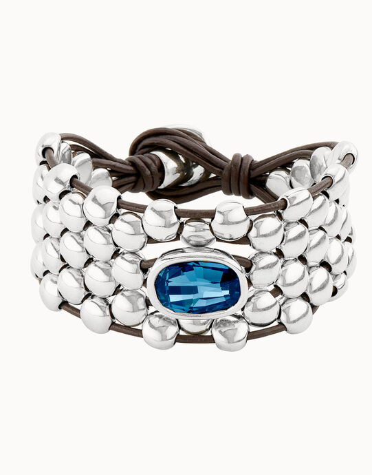 Pulsera ba&ntilde;ada en plata de ley