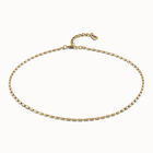Short oval link chain necklace