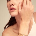 Bangle bracelet with central crystal