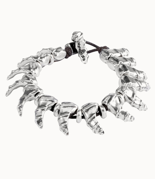 Pulsera bañada en plata de ley