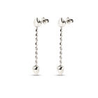 Drop earrings with small hearts