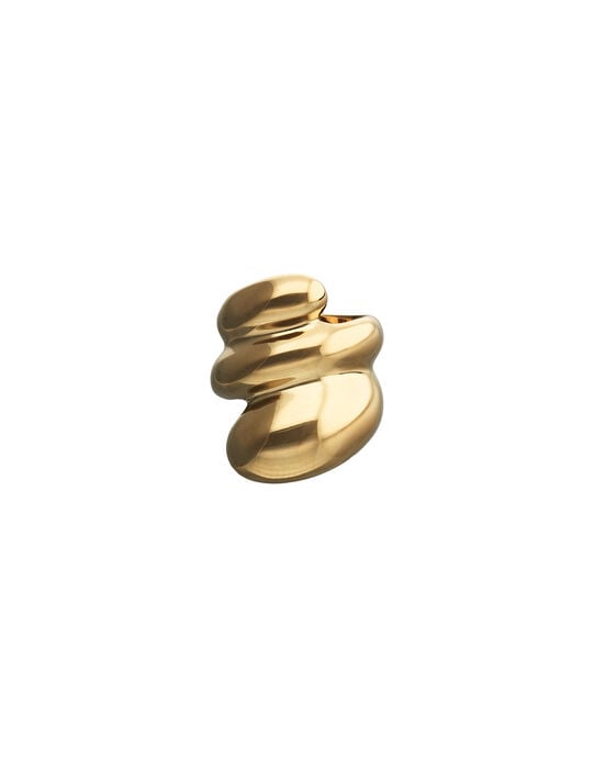 Rounded spiral ring