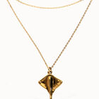 Multi strand chain necklace with manta ray