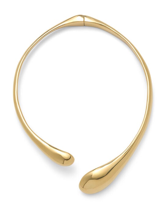Necklace with irregular drops