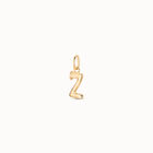 Charm ba&ntilde;ado en oro de 18k de letra Z mediana