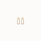 Drop earrings with topaz