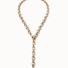 Collar ba&ntilde;ado en oro 18K con eslabones ovalados