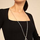 Long link chain charm necklace