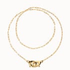 Long necklace with interlocking carabiner
