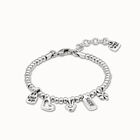 Beaded bracelet with charms