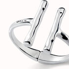 Bangle bracelet with two long tubes