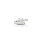 Anillo ba&ntilde;ado en plata de ley con circonita blanca