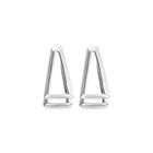 Double triangular earrings