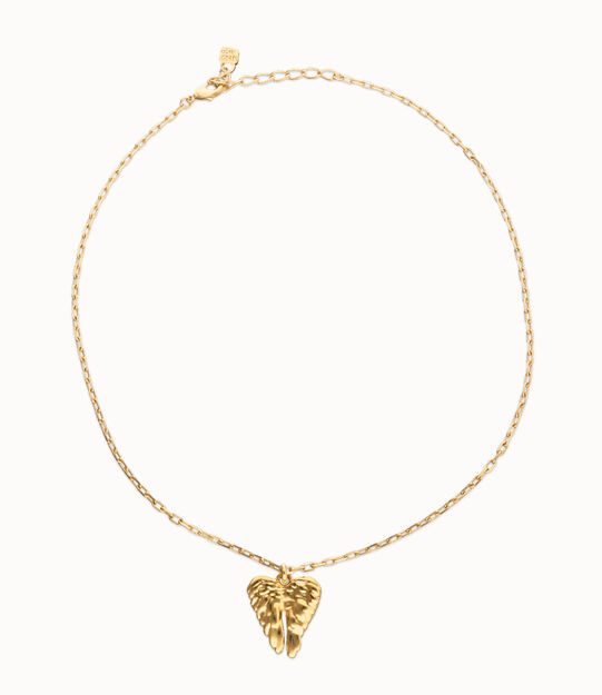 Short necklace with wing detail
