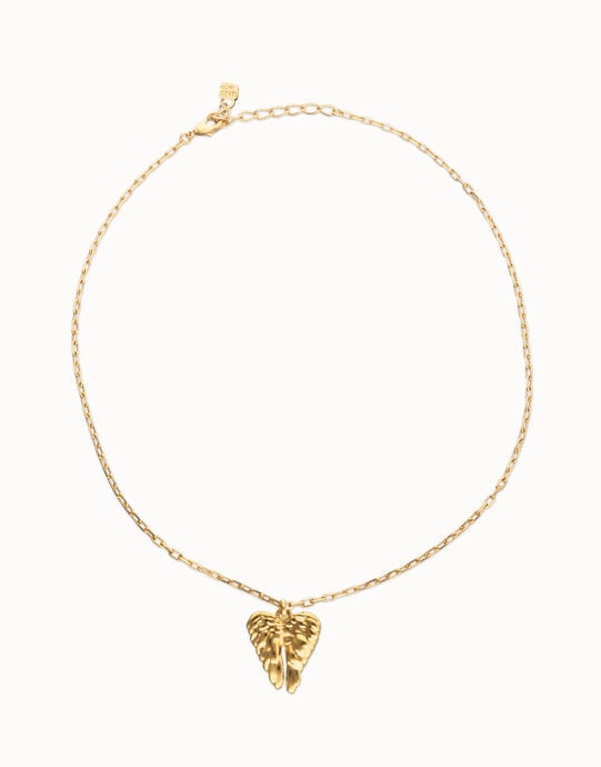 Short necklace with wing detail