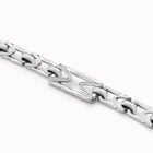 Bracelet with central link with topaz and small links